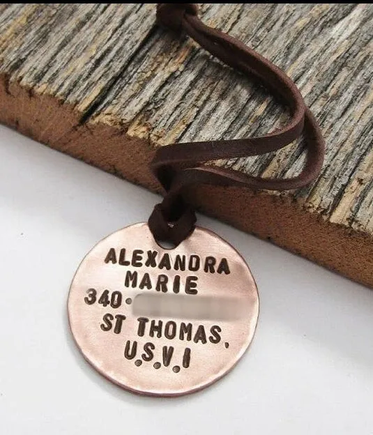 Luggage Tags Flight Attendant Gift New Pilot Leather Luggage Tag Copper Luggage Strap Monogrammed Luggage Tags Name Plate Personalized Her