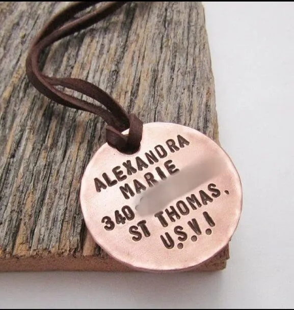 Luggage Tags Flight Attendant Gift New Pilot Leather Luggage Tag Copper Luggage Strap Monogrammed Luggage Tags Name Plate Personalized Her
