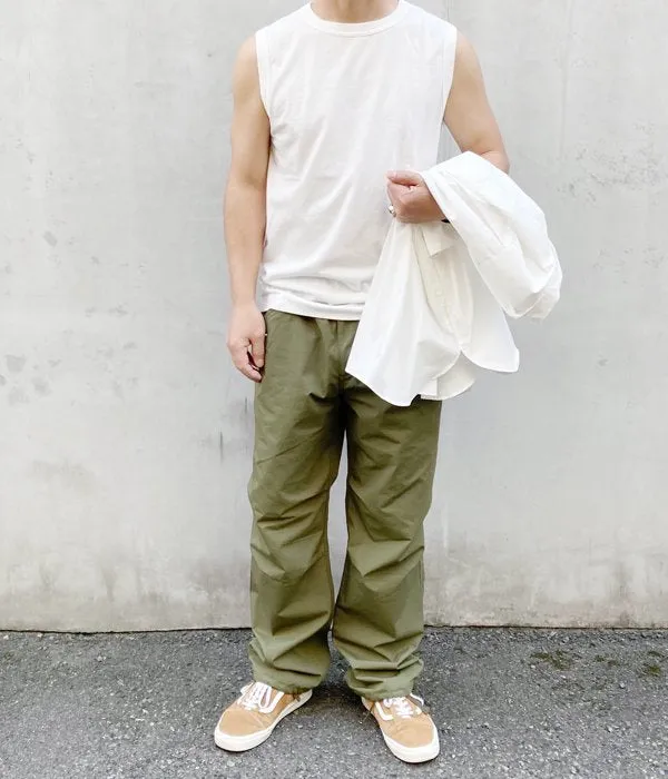MHL./GARMENT DYE BASIC JERSEY TANK (WHITE)