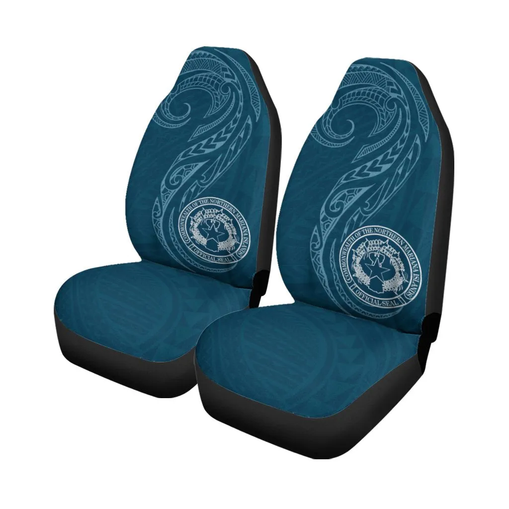 Northern Mariana Islands Car Seat Covers Polynesian Style