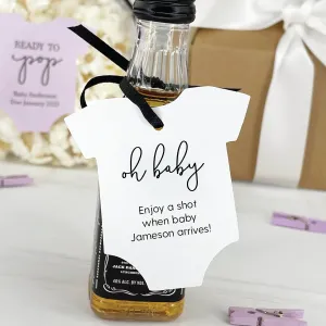 Oh Baby Mini Liquor Bottle Tags