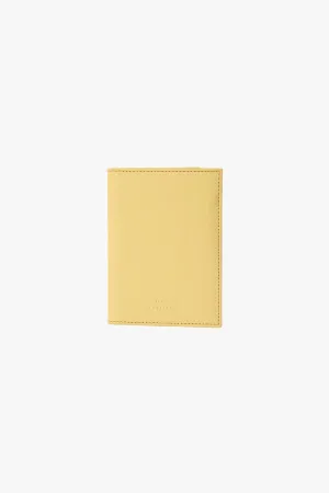 Passport Holder Butter Yellow Claassic Leather