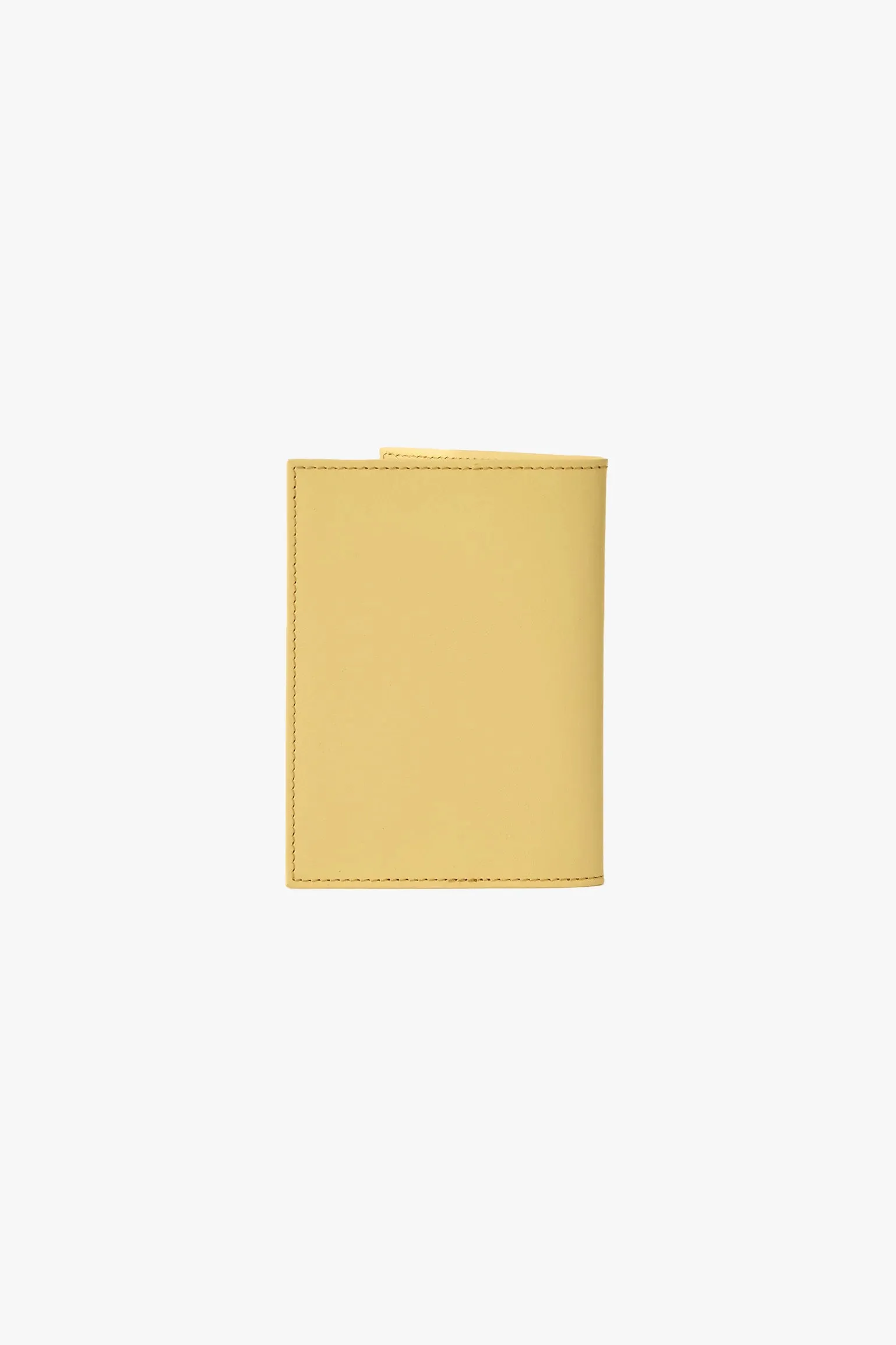 Passport Holder Butter Yellow Claassic Leather