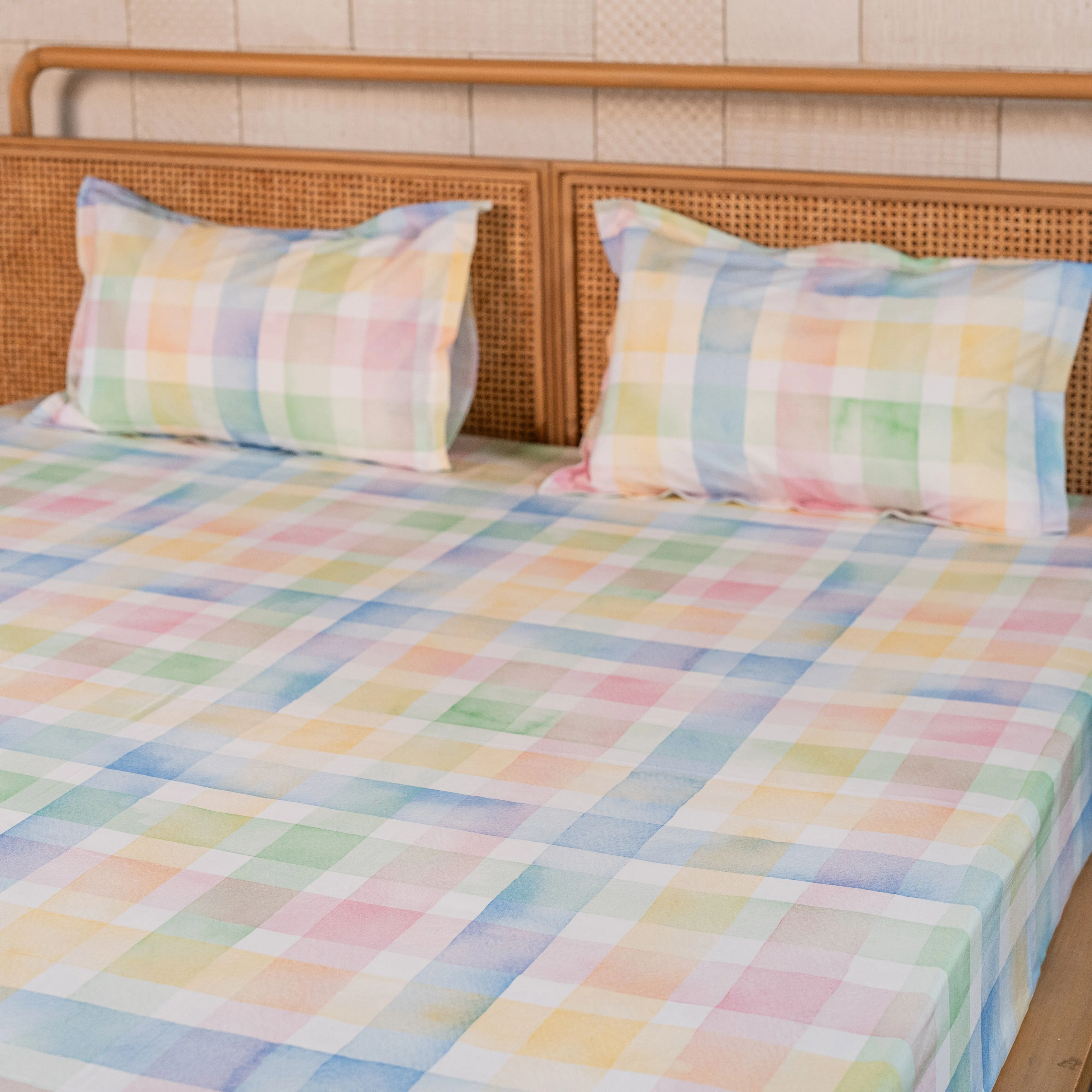 Passport To Wonderland  Bed Sheet (Single/Double/King/Fitted/Crib)