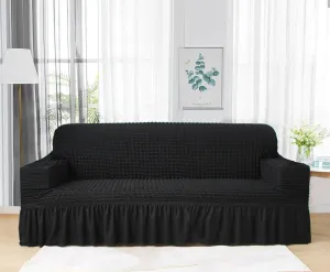Persian Style Bubble Sofa Cover - Black