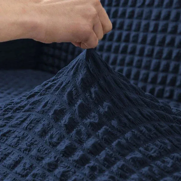 Persian Style Bubble  Sofa Cover - Blue