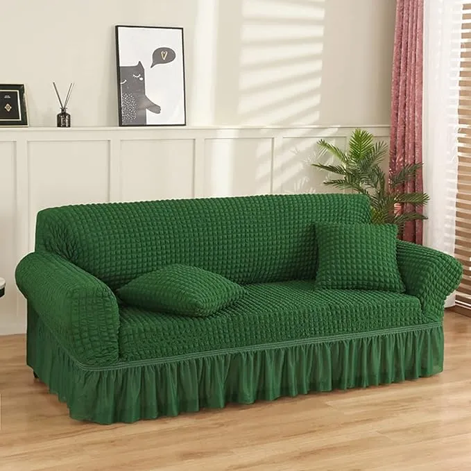 Persian Style Bubble Sofa Cover - Green
