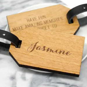 Personalised Calligraphy Name Luggage Tag
