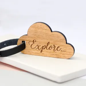 Personalised Cloud Luggage Tag