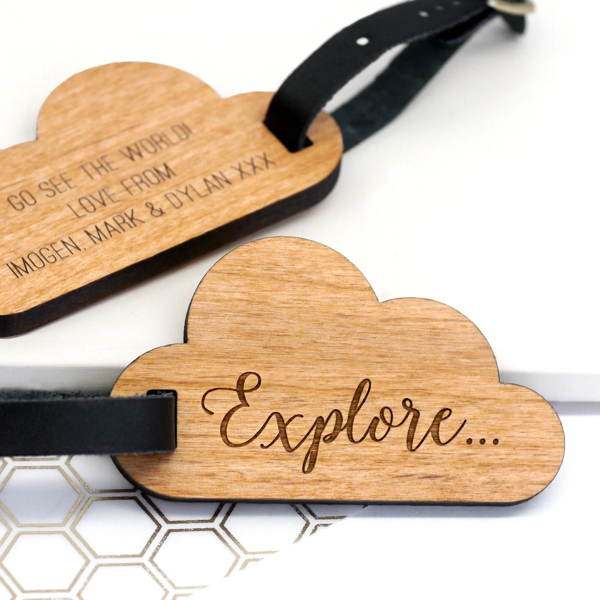Personalised Cloud Luggage Tag