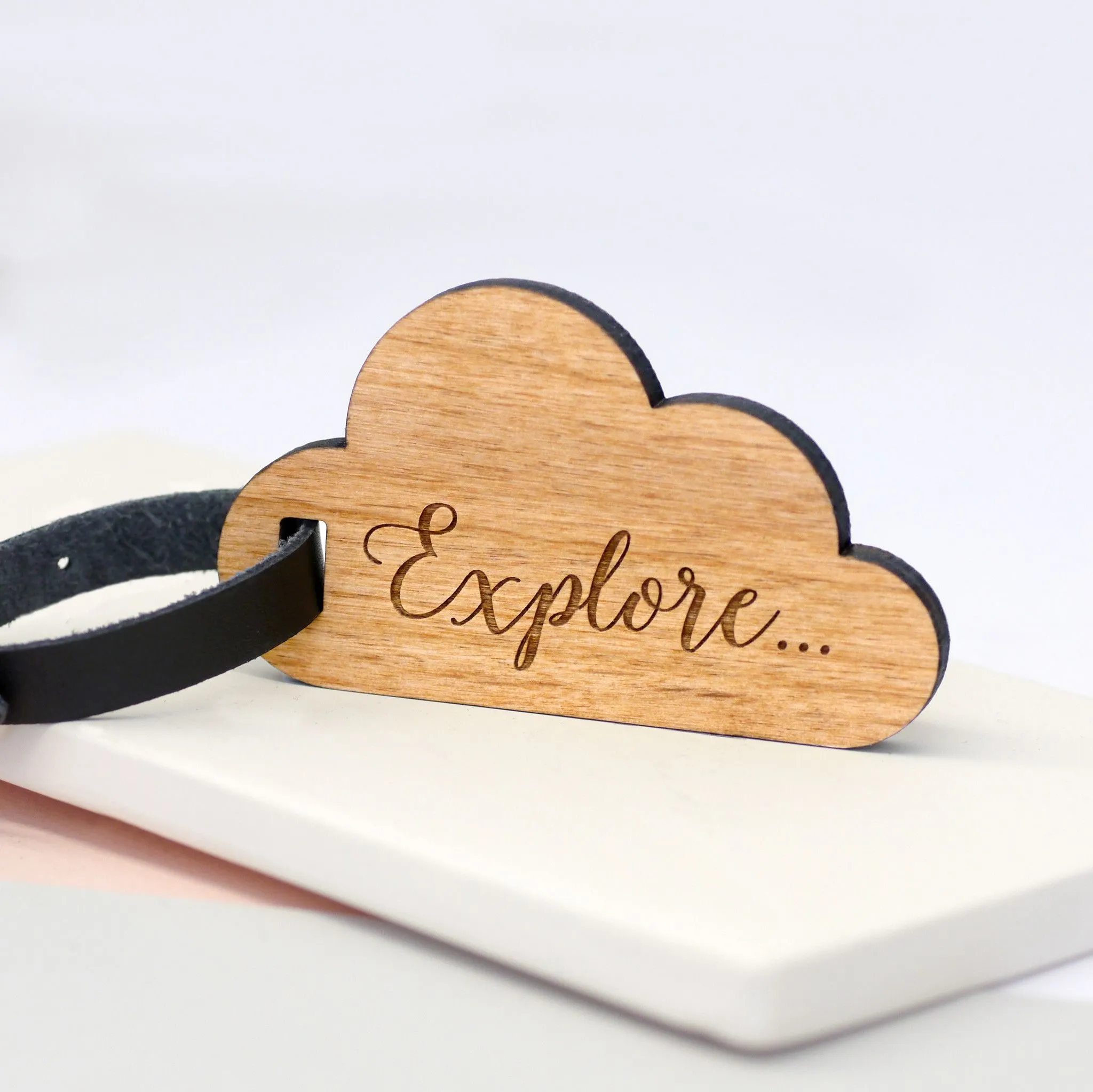 Personalised Cloud Luggage Tag