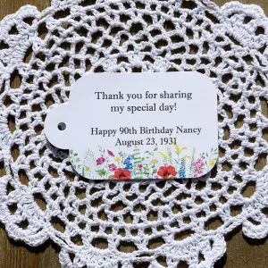 Personalized Birthday Favor Tags