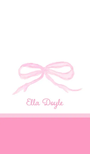 Pink Bow Gift Tags