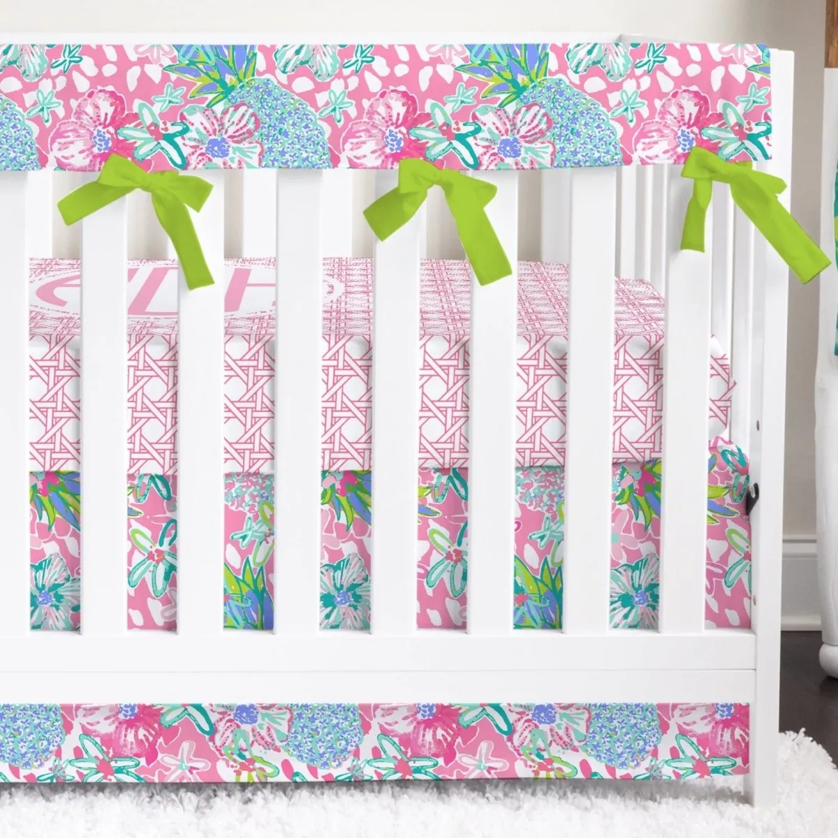 Preppy Summer Crib Bedding Set