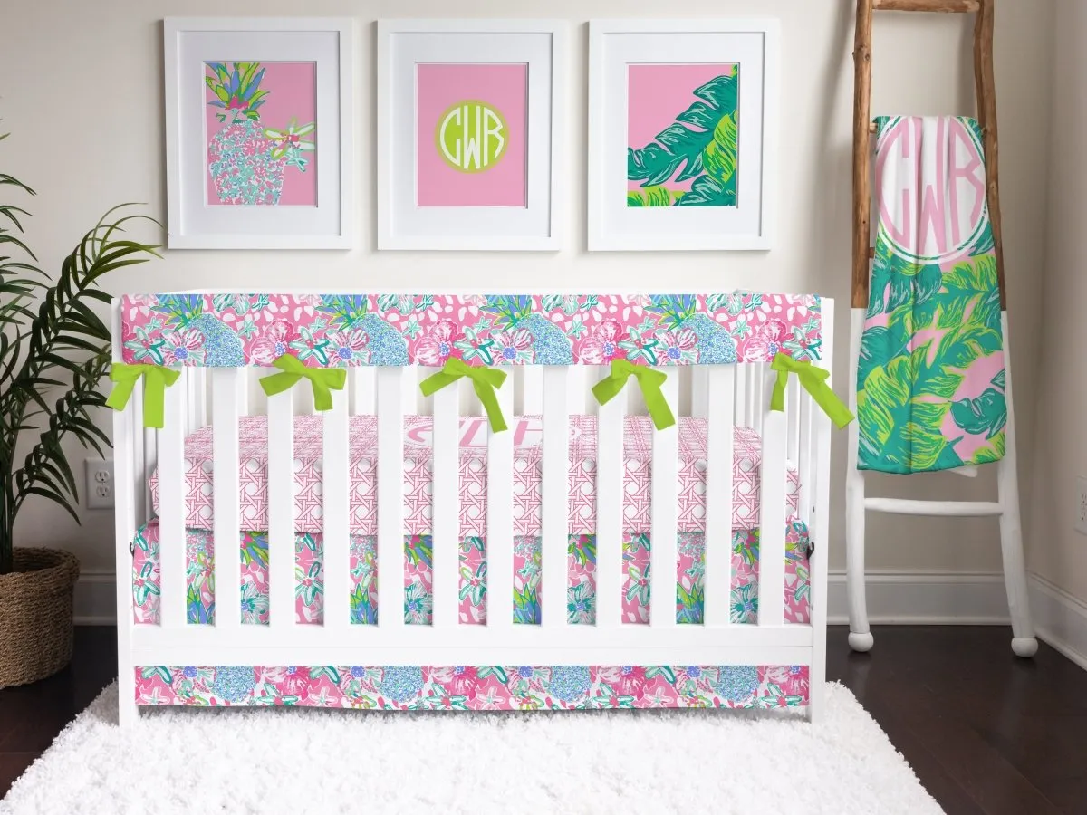 Preppy Summer Crib Bedding Set