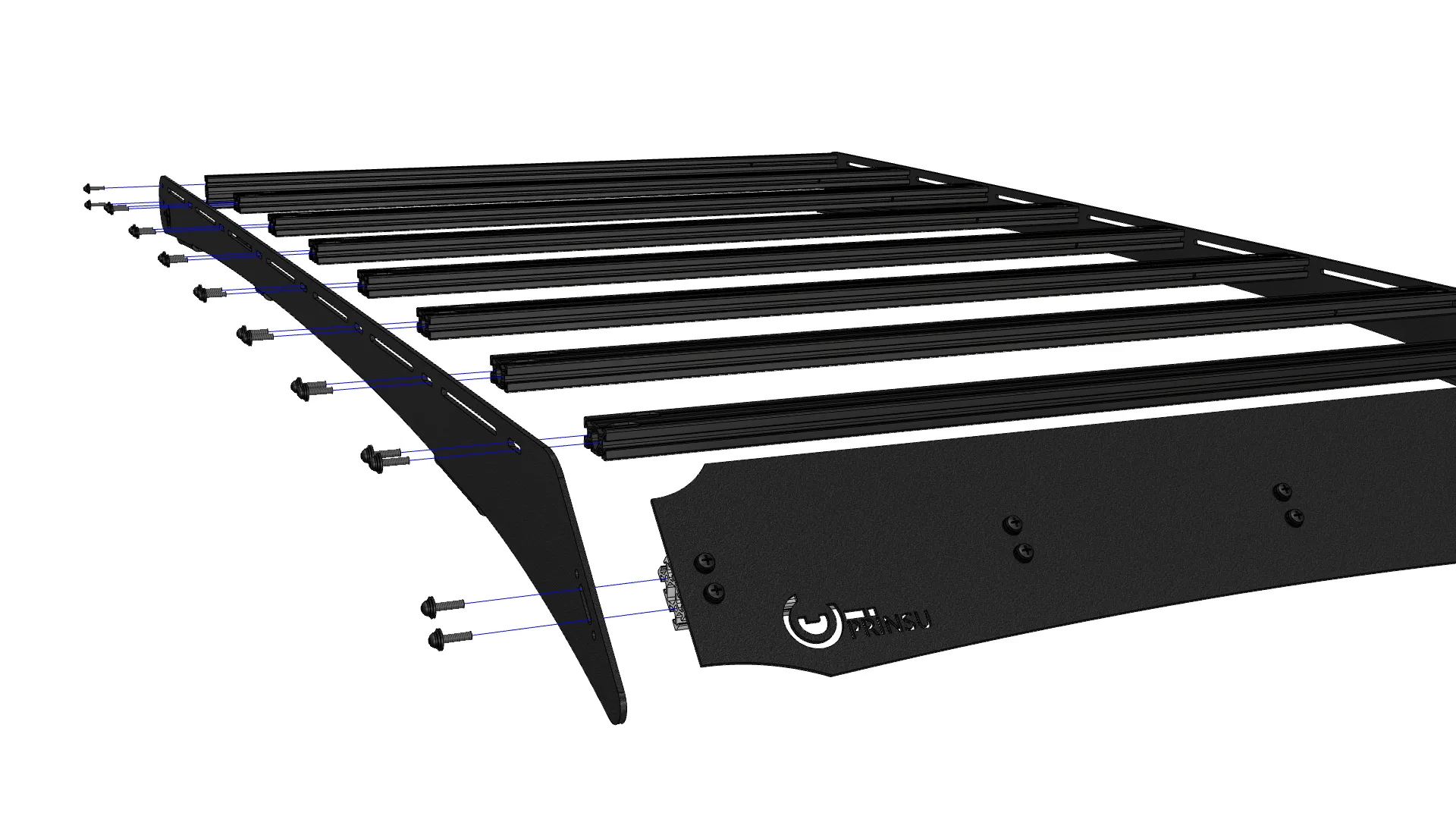Prinsu 5th Gen Subaru Forester Roof Rack 2019 - 2023