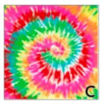 Printed Heat Transfer Vinyl HTV TIE DYE Rainbow