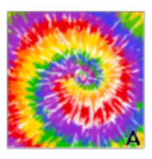 Printed Heat Transfer Vinyl HTV TIE DYE Rainbow