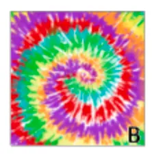 Printed Heat Transfer Vinyl HTV TIE DYE Rainbow