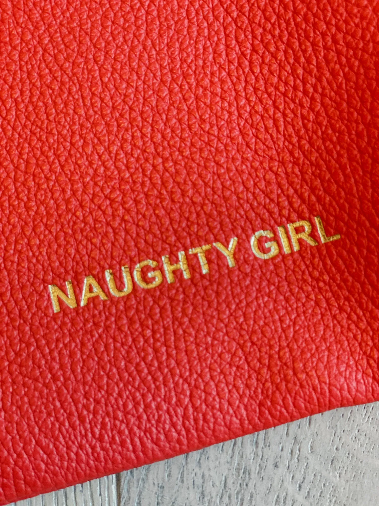 Red Leather Tote Bag