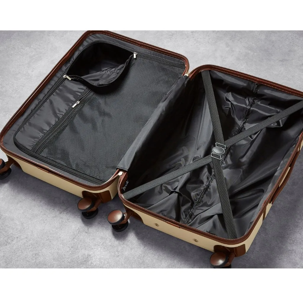 Rock Chelsea 3 Piece Hardsided Luggage - Cream