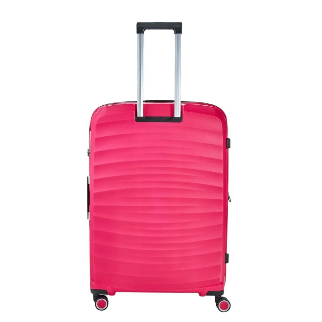 Rock Sunwave 79cm Large Expander Hardsided Luggage - Pink