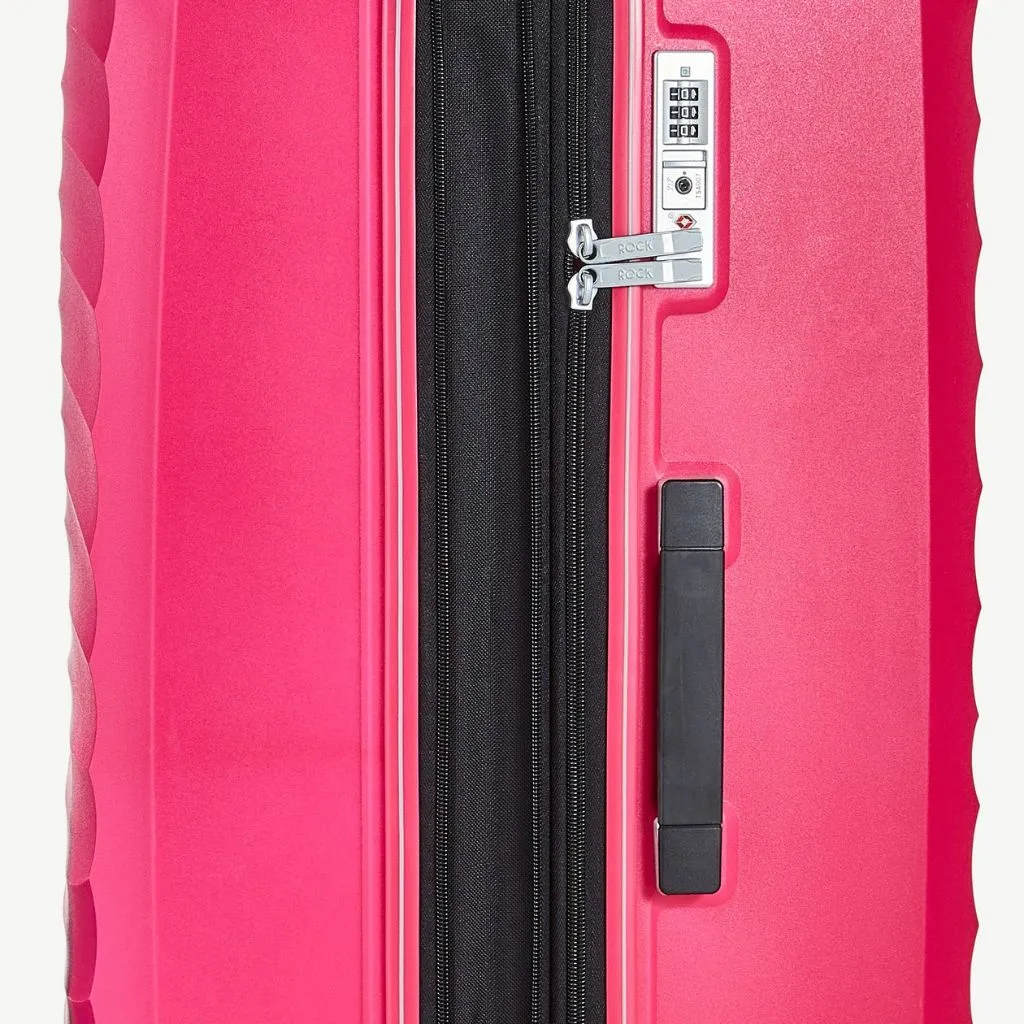Rock Sunwave 79cm Large Expander Hardsided Luggage - Pink