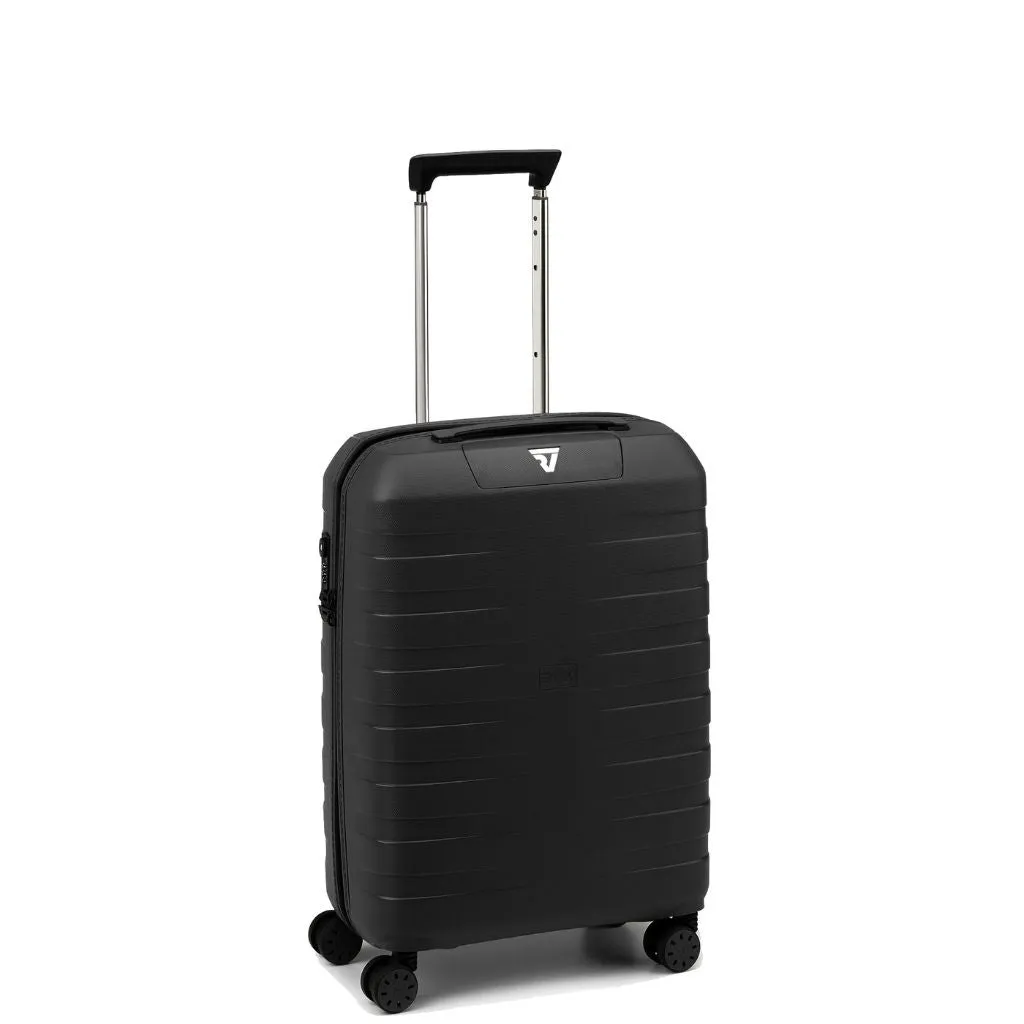 Roncato Box Sport 2.0 Carry On 55cm Lightweight 2.2Kg Suitcase - Black