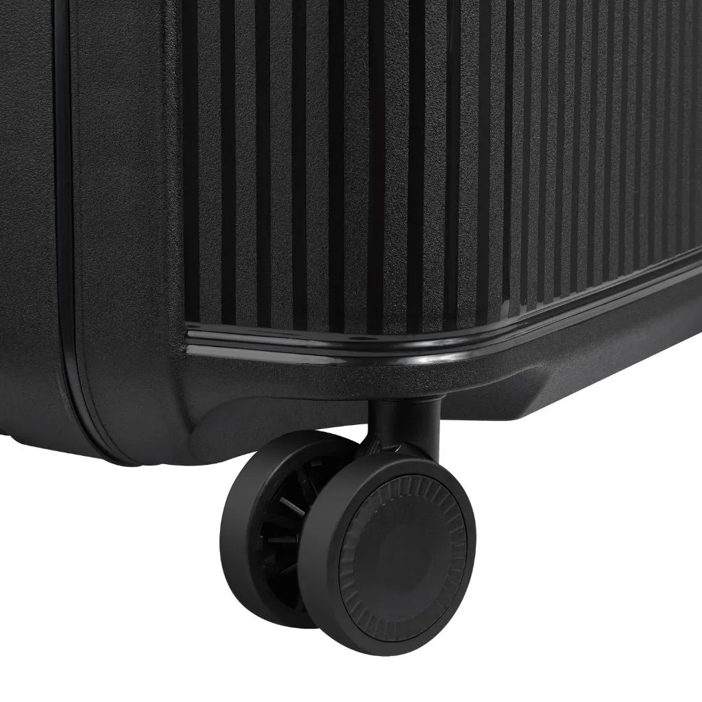 Securitech By Delsey Stone 55cm Carry On Hardsided Luggage Black