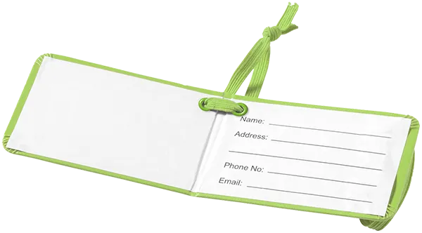 Snaz Suitcase Tags - Unprinted sample