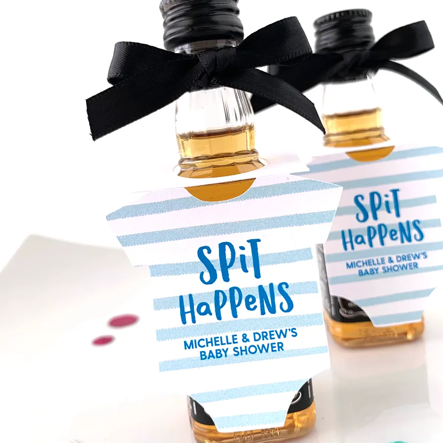 Spit Happens Mini Drink Tags