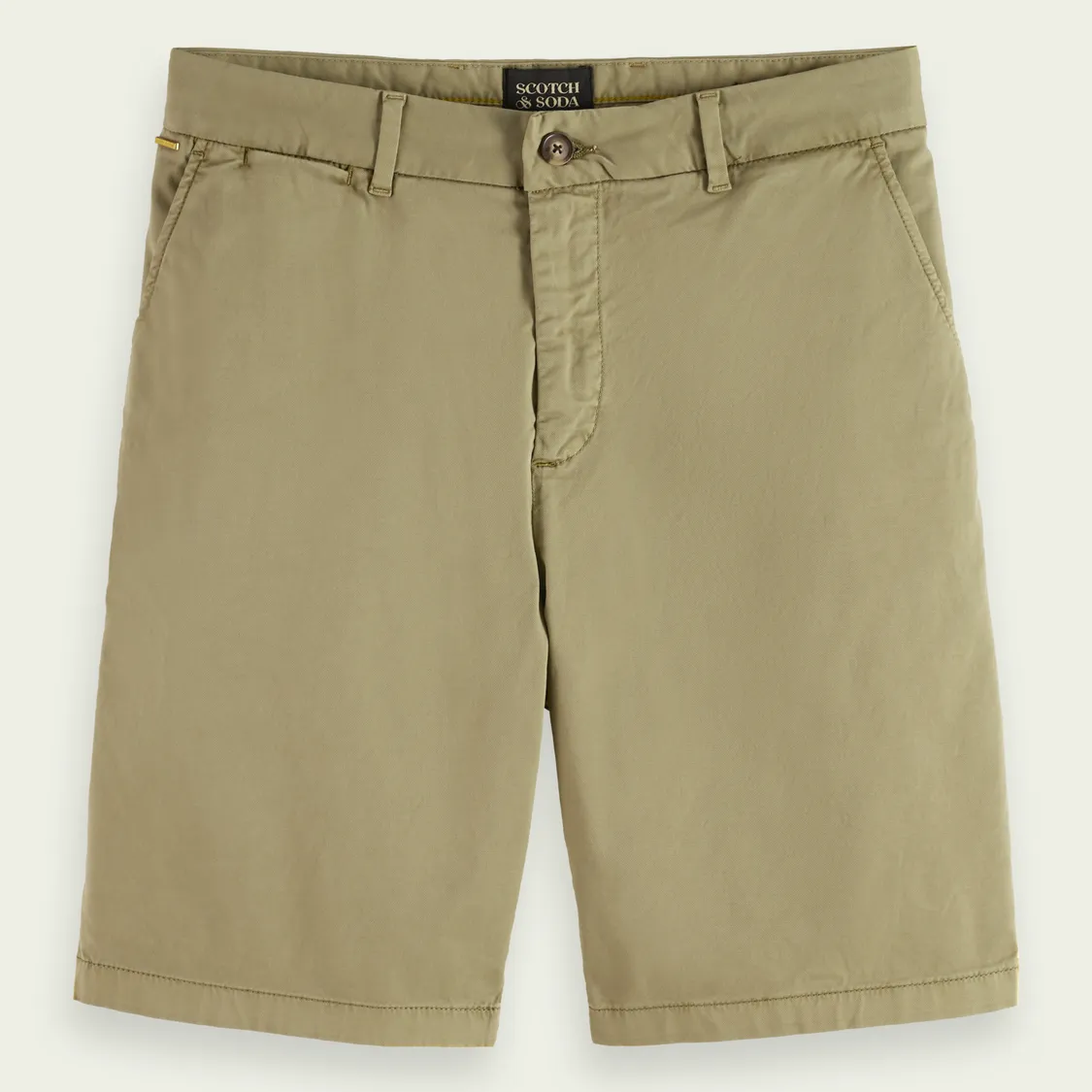 Stuart Garment Dyed Pima Cotton Short (Khaki)