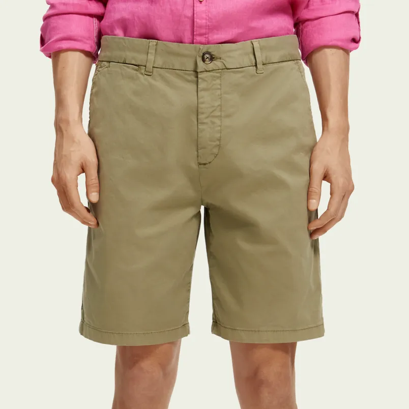 Stuart Garment Dyed Pima Cotton Short (Khaki)
