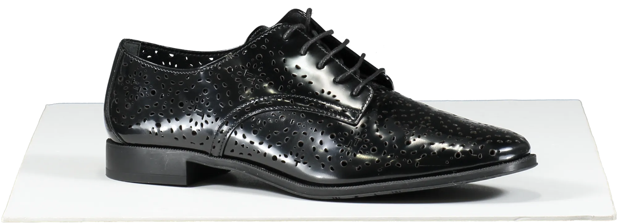 Tod's Black Lace Up Monogrammed Shoes UK 6 EU 39 