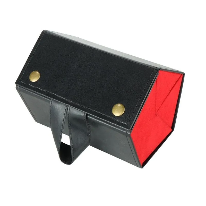Travel 1 Pc 5 Slots Foldable Leather Eyewear Holder