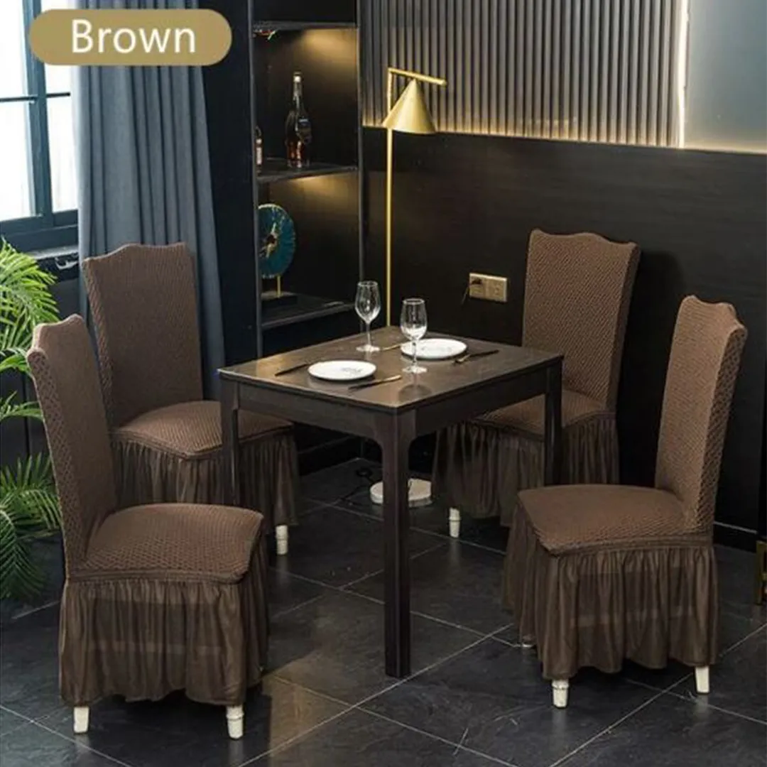 Turkish Style Dining Chairs Covers  - Brown