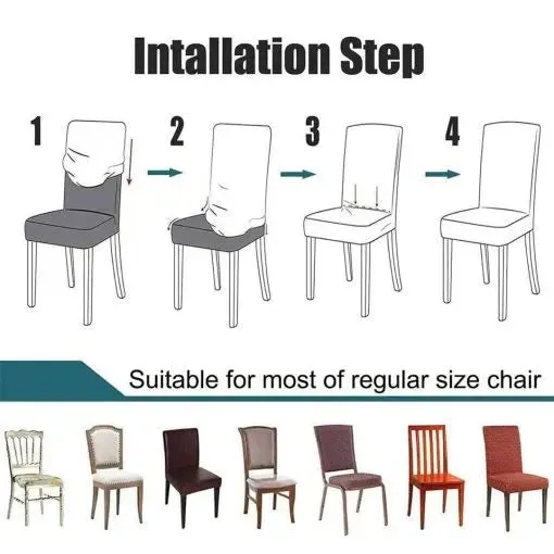Turkish Style Dining Chairs Covers  - Brown