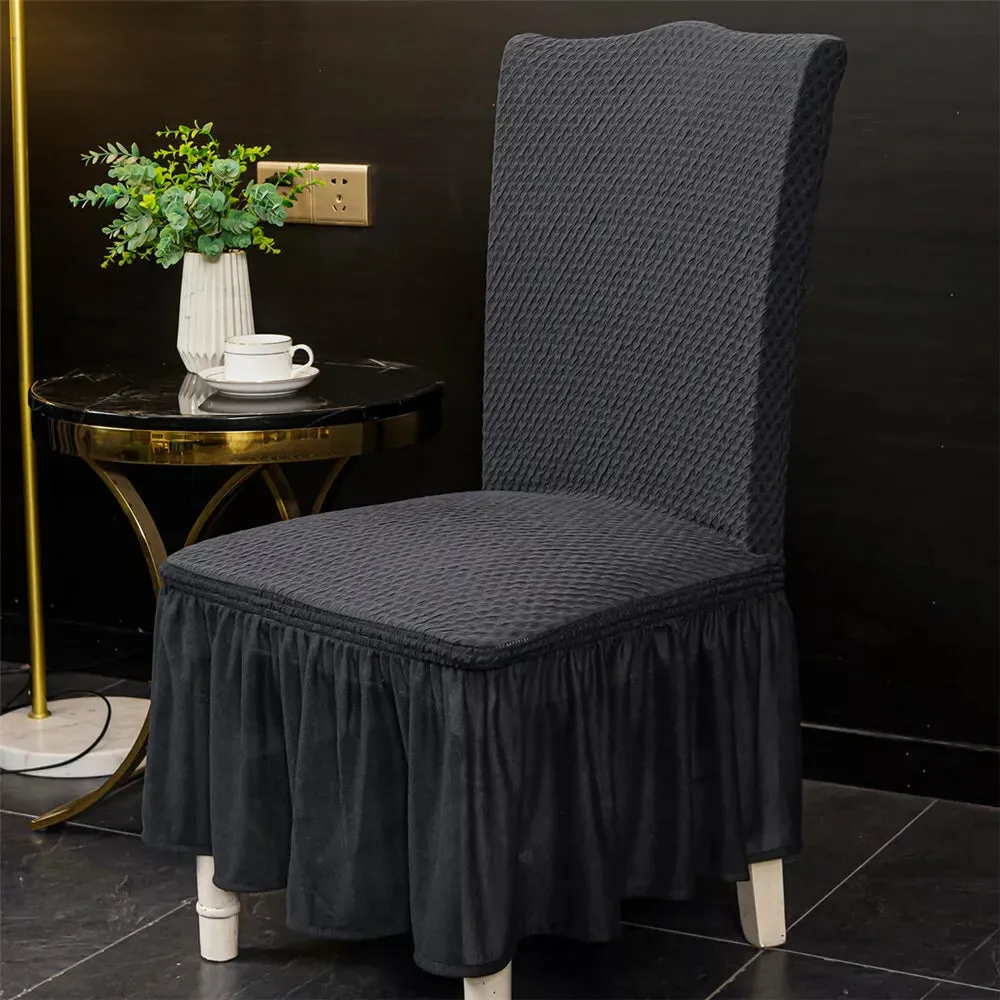 Turkish Style Dining Chairs Covers  -  Dark Grey