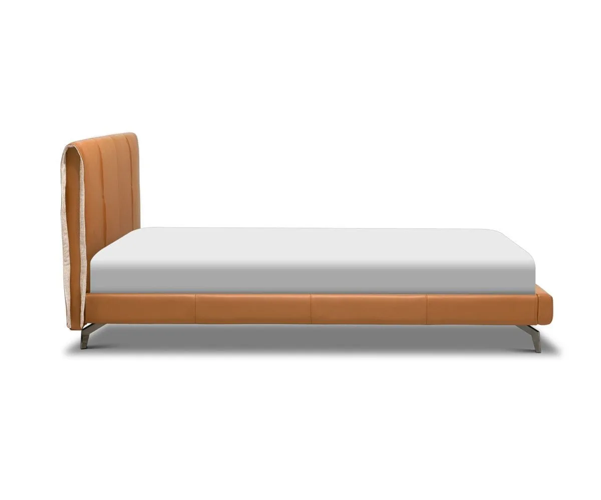 Varra Leather Upholstered Bed