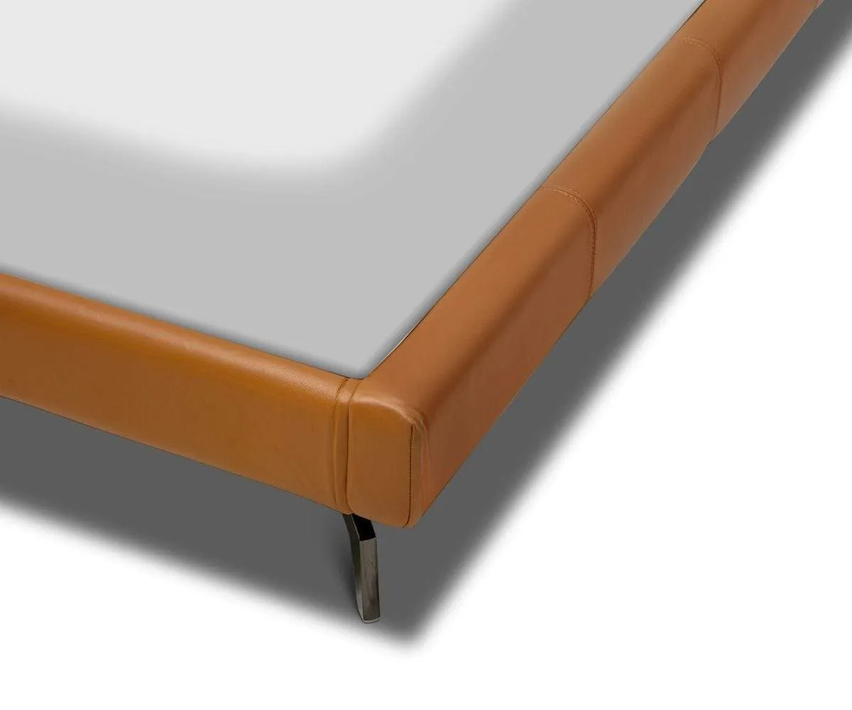 Varra Leather Upholstered Bed