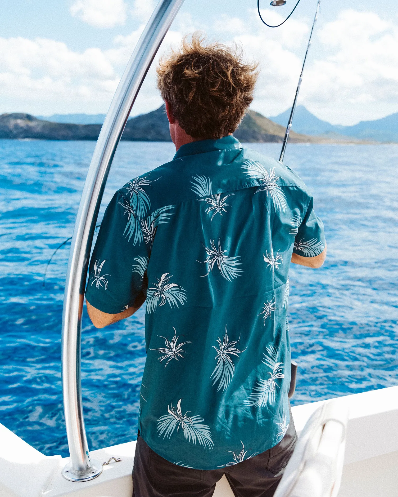 Weekender UV Button Up - Bluefin