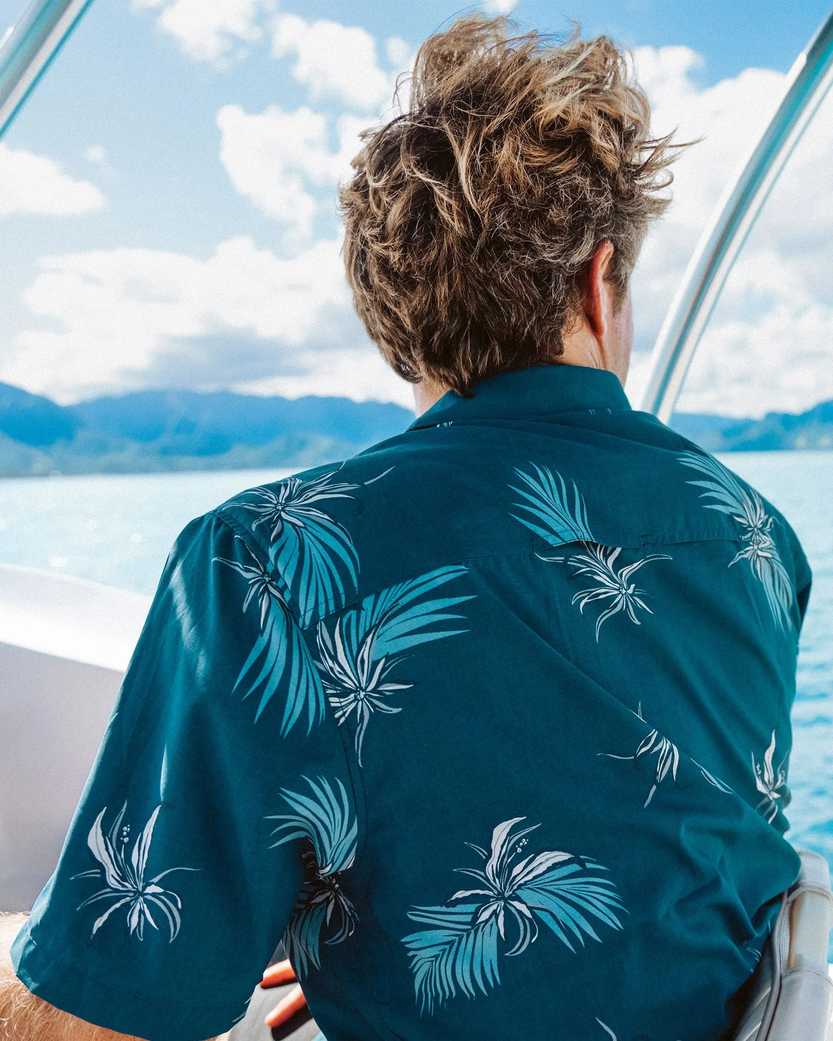 Weekender UV Button Up - Bluefin
