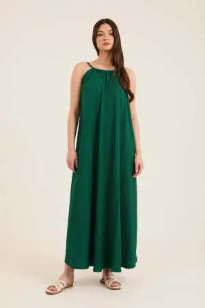 Women Dress Long   Green
