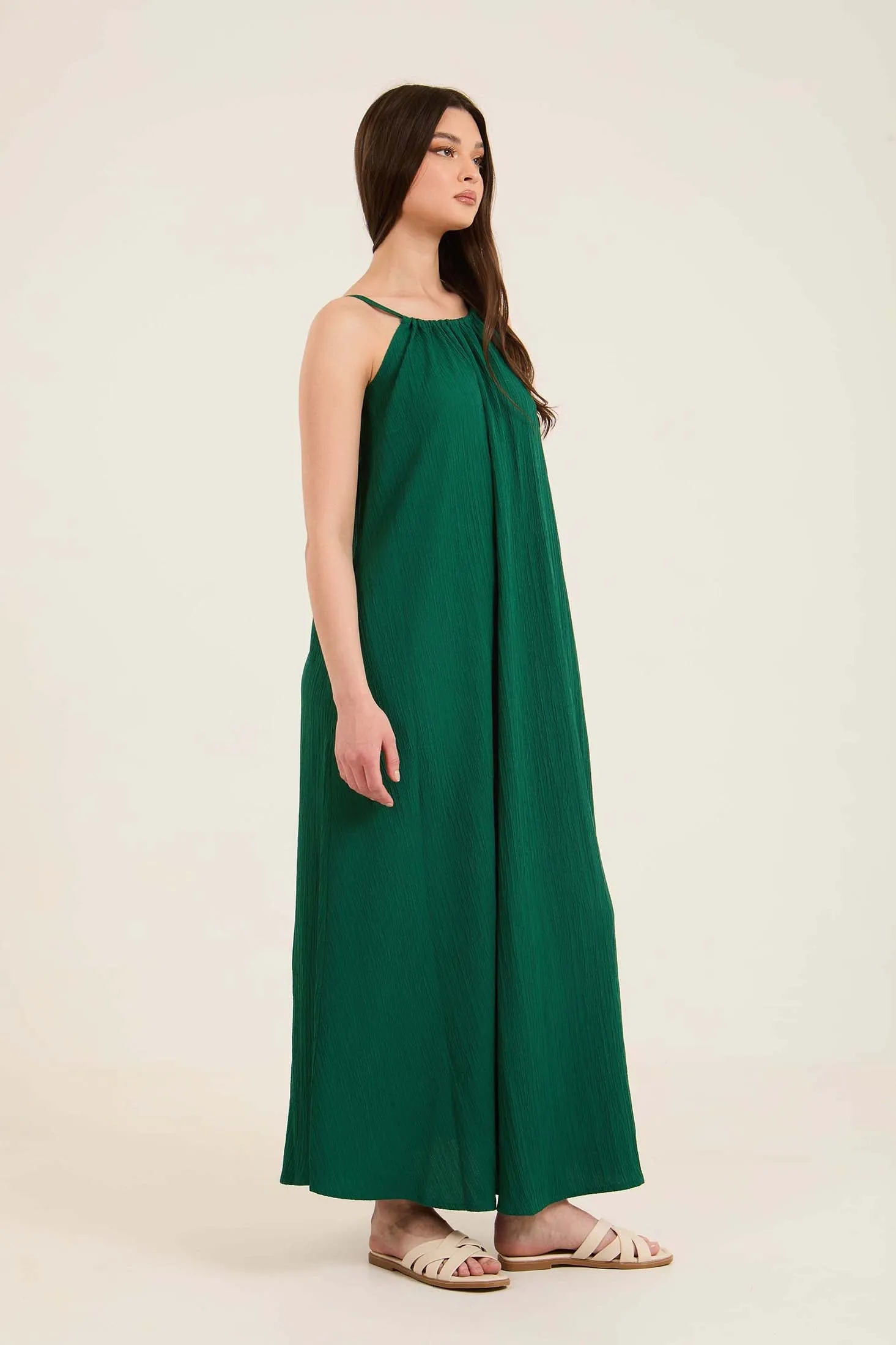 Women Dress Long   Green