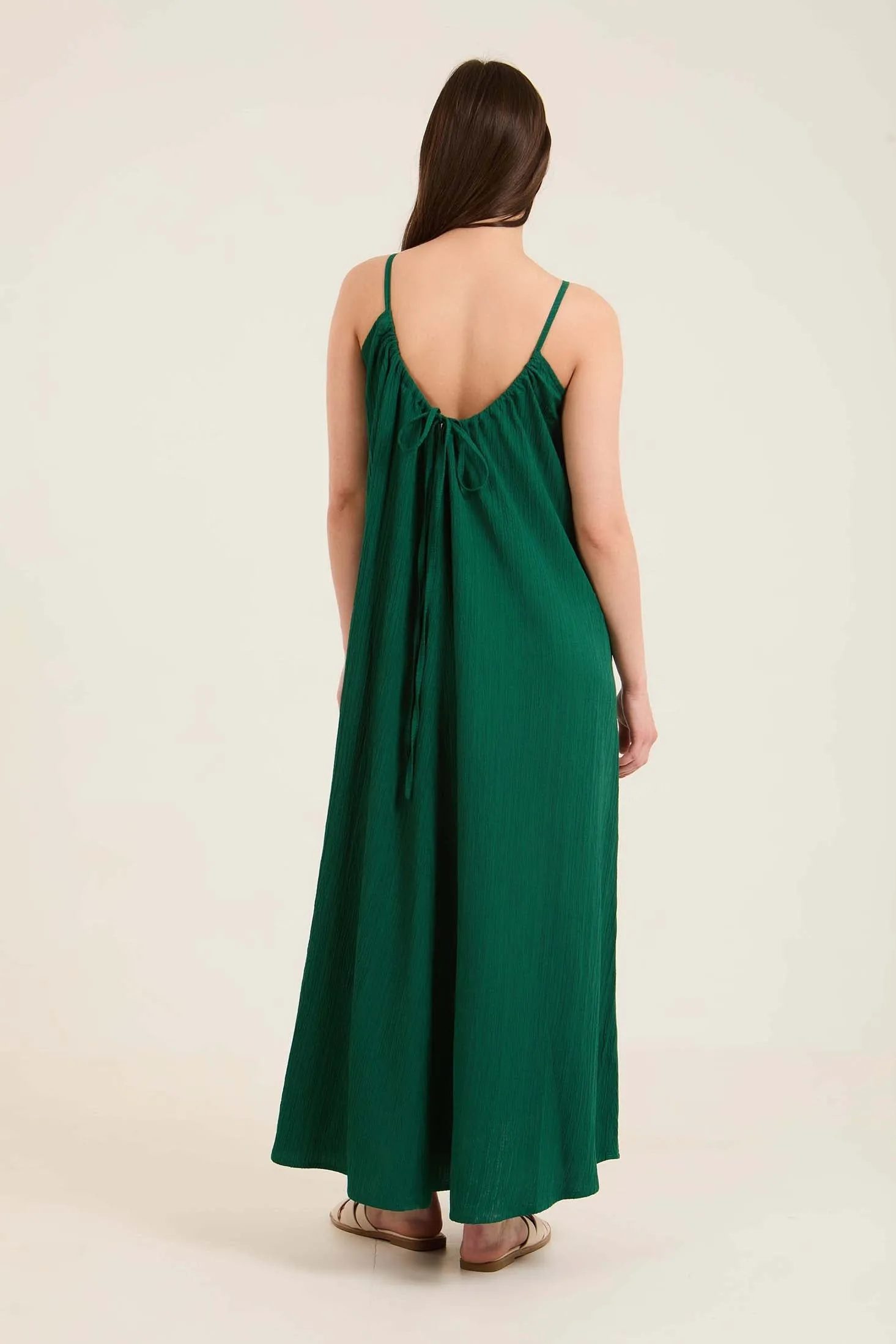 Women Dress Long   Green