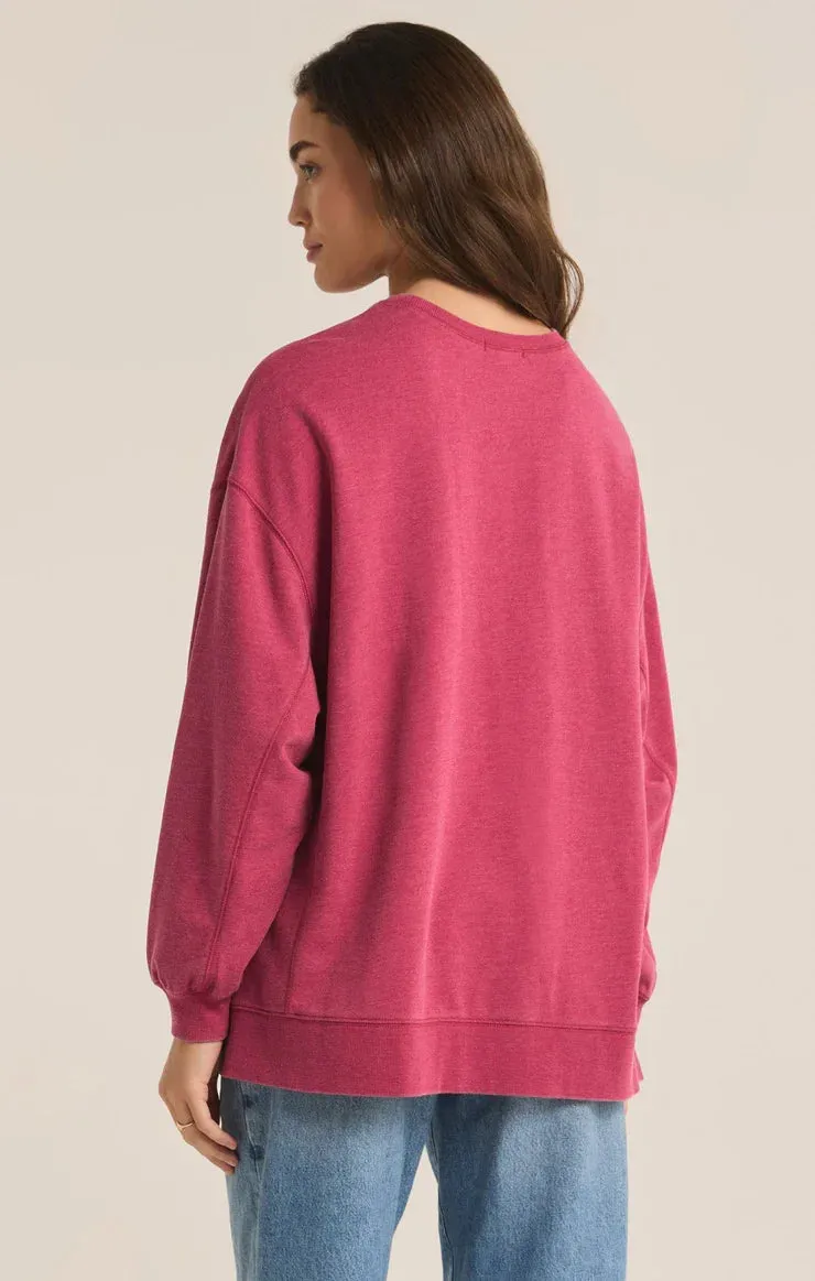 Z Supply Ladies Cactus Flower Modern Weekender Sweater