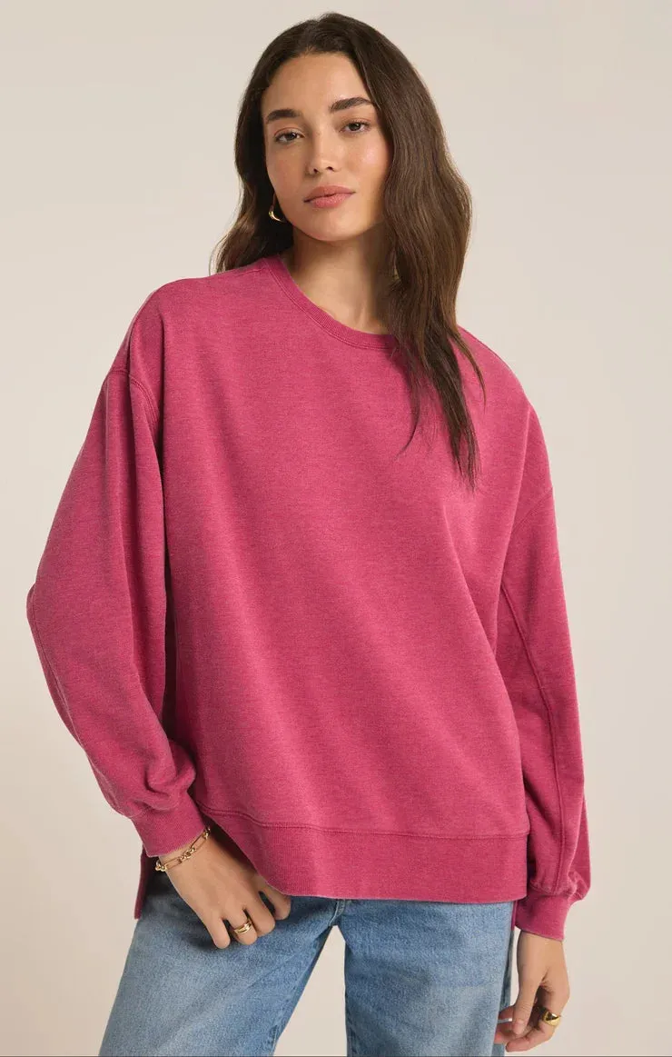 Z Supply Ladies Cactus Flower Modern Weekender Sweater